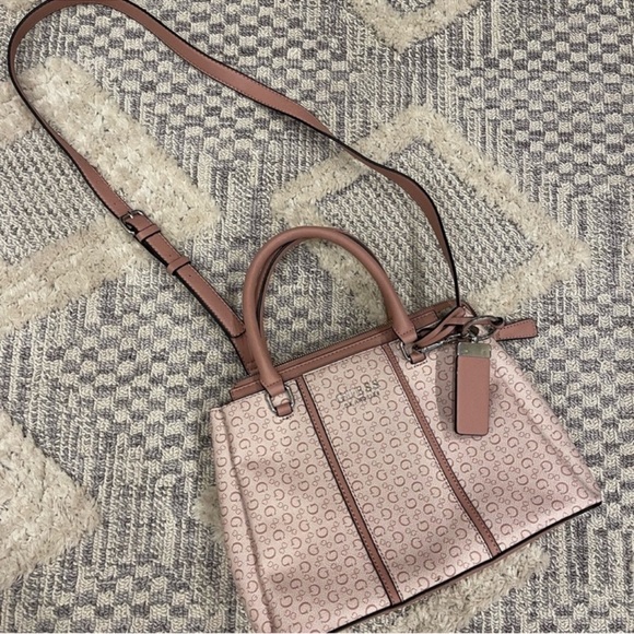 Bundle of 4 Handbag Purses Brown Snake Print Pink Guess Dooney Bourke Lot - Picture 11 of 11